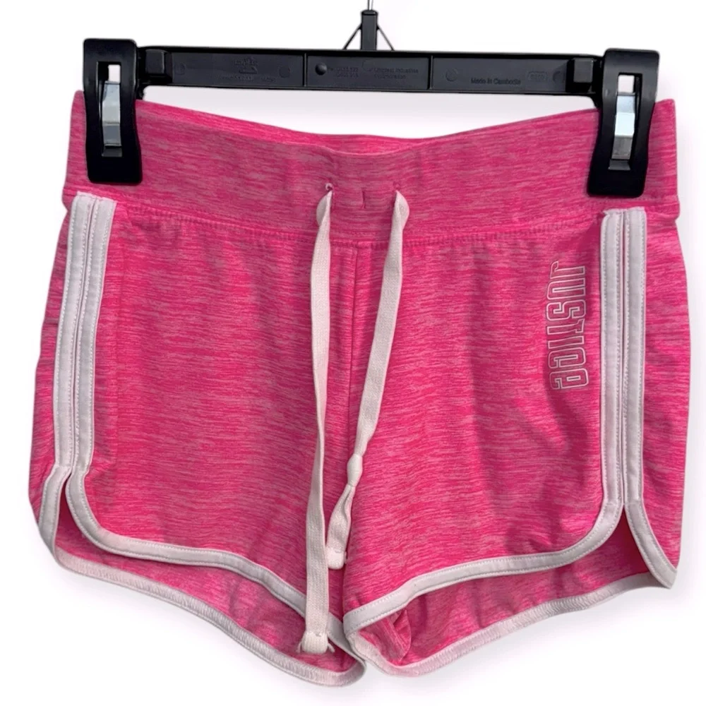 Justice Pink‎ Sporty Shorts with White Trim
